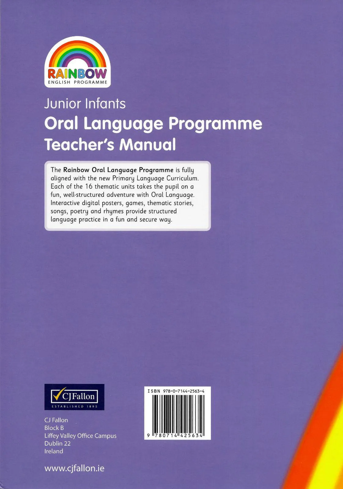 ■ Rainbow - Oral Language Programme - Junior Infants - Teacher's Manual (Stage 1)