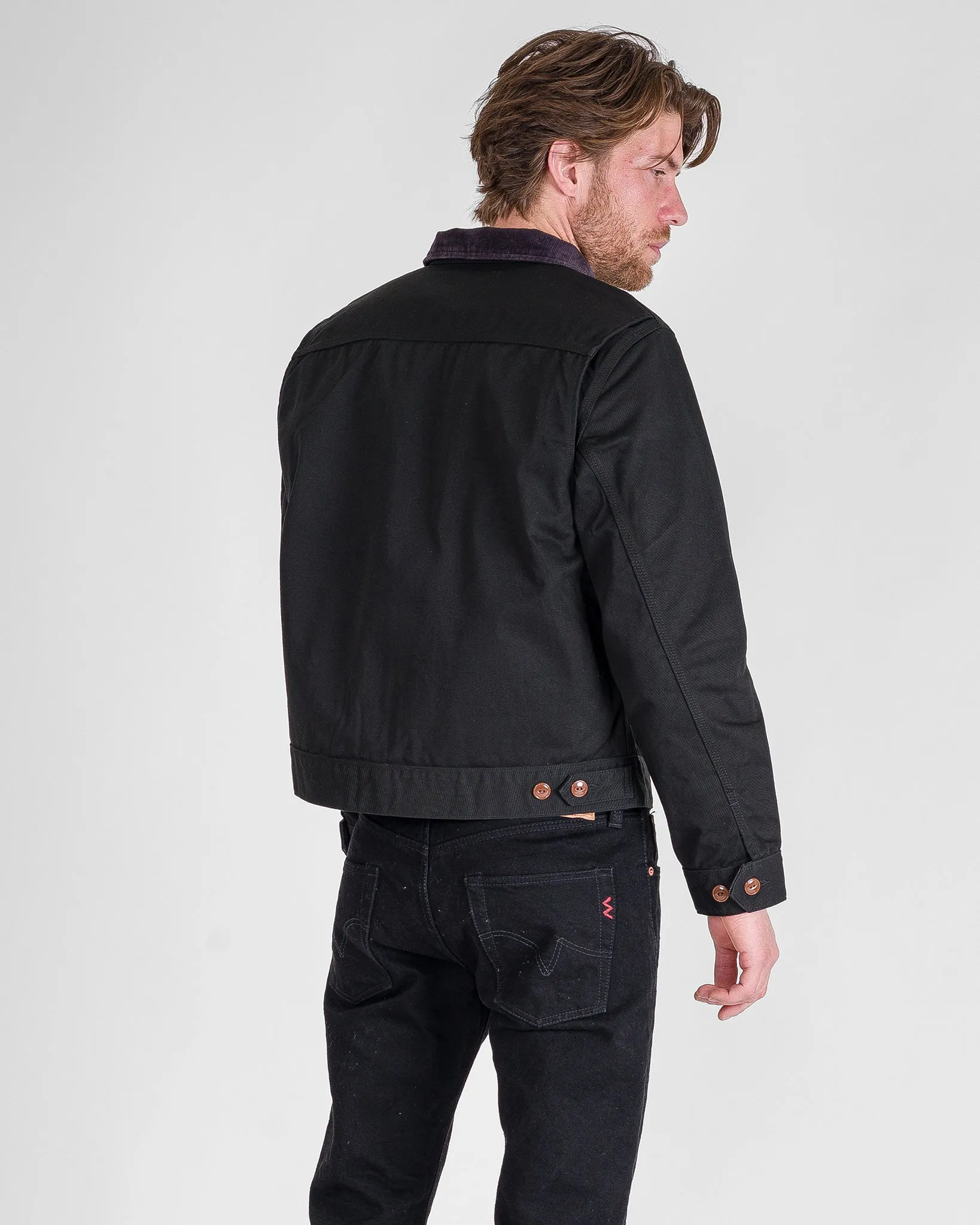 12oz Kurashikizome® Twill Work Jacket - Black