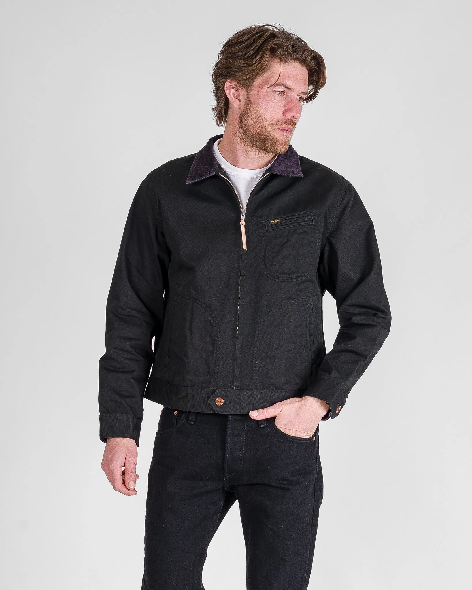 12oz Kurashikizome® Twill Work Jacket - Black