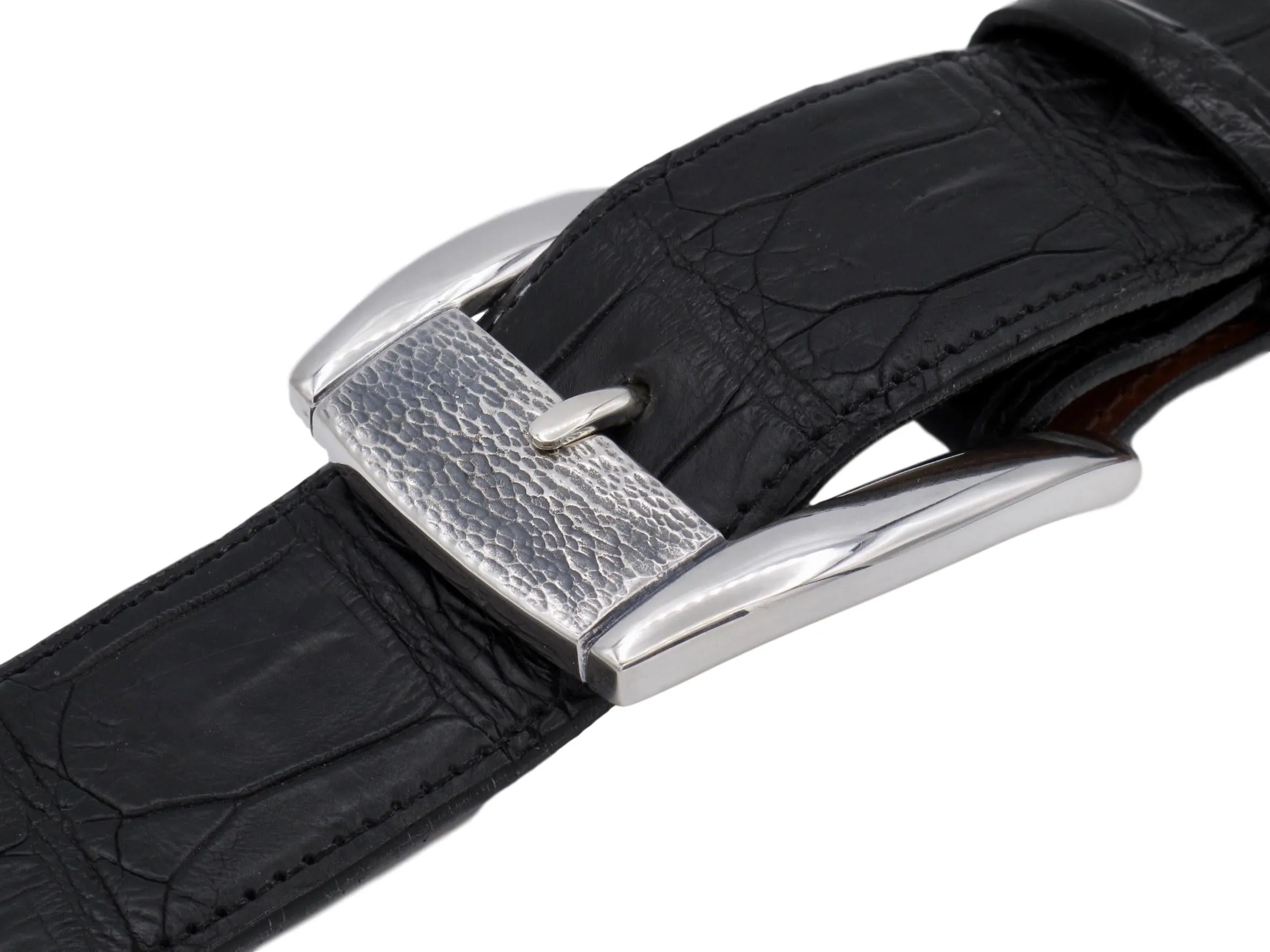 #1377 Textured Front Dress Buckle, 1.5"