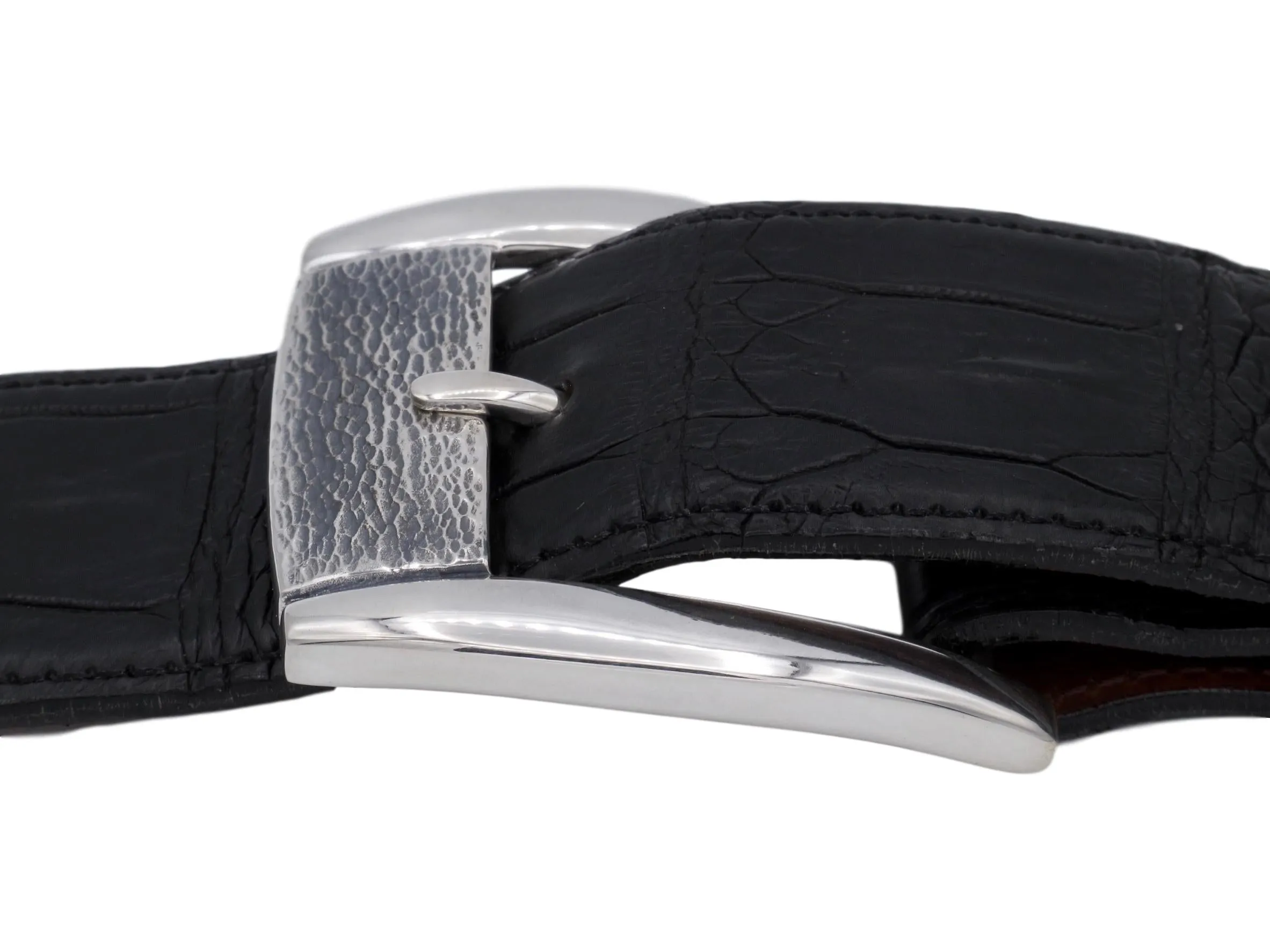 #1377 Textured Front Dress Buckle, 1.5"