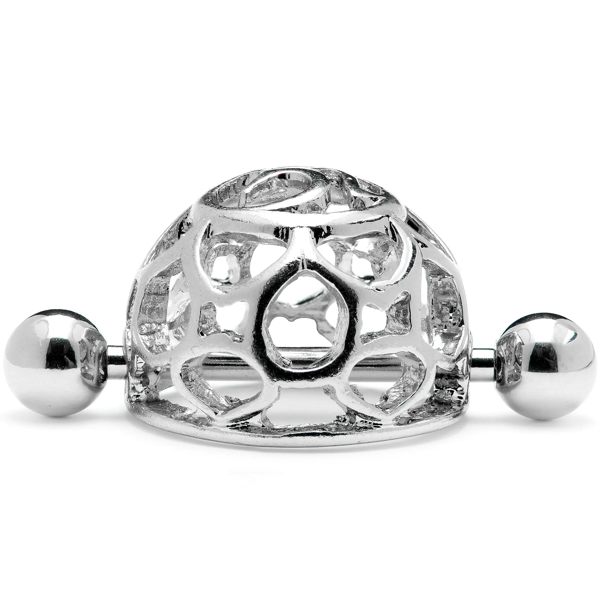14 Gauge 9/16 Framework Dome Geometric Nipple Shield Set