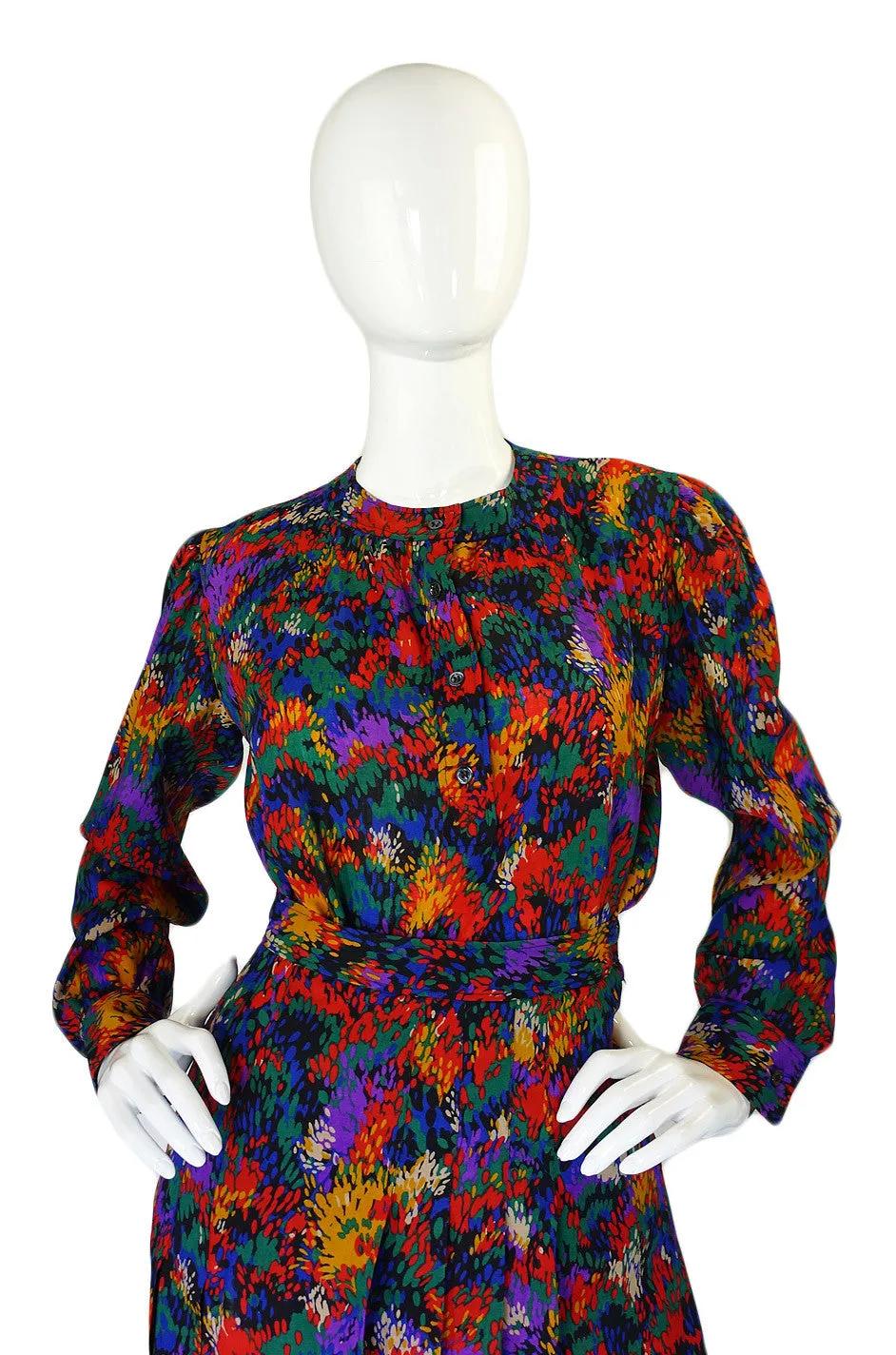1970s Yves Saint Laurent Top & Skirt Set