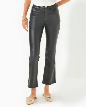 28" Liza Coated Crop Flare Jean