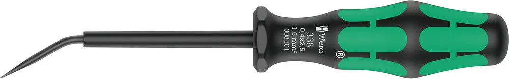 338 Actuation tool for terminal blocks (spring cages), 0.4 x 2.5 x 81 mm