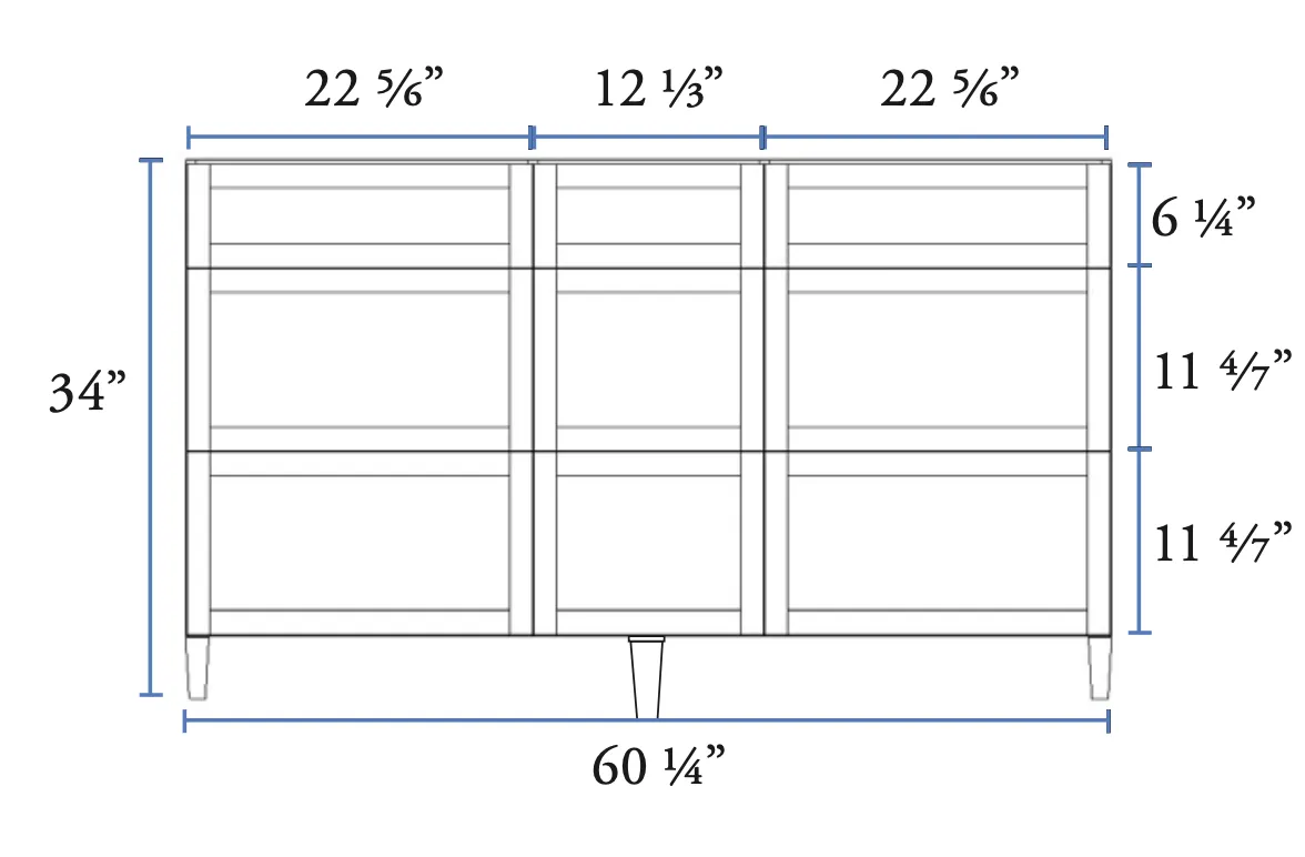 60" Double Sink Evolution I Classic Brand Vanity