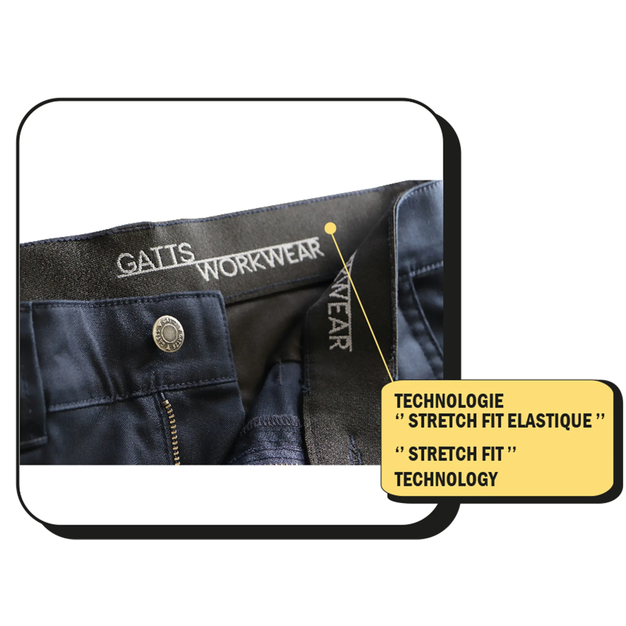 777EXD - Pantalon doublé de travail extensible||777EXD - Lined Stretch work pant