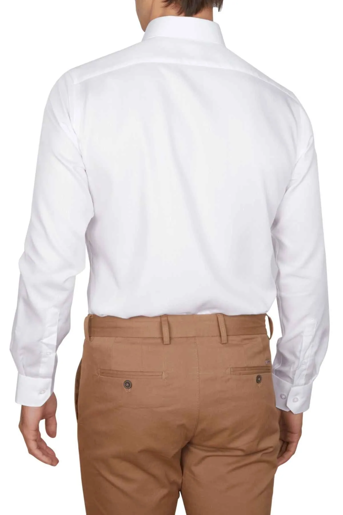 Abelard Non Iron Cotton Twill Super Slim Fit Shirt