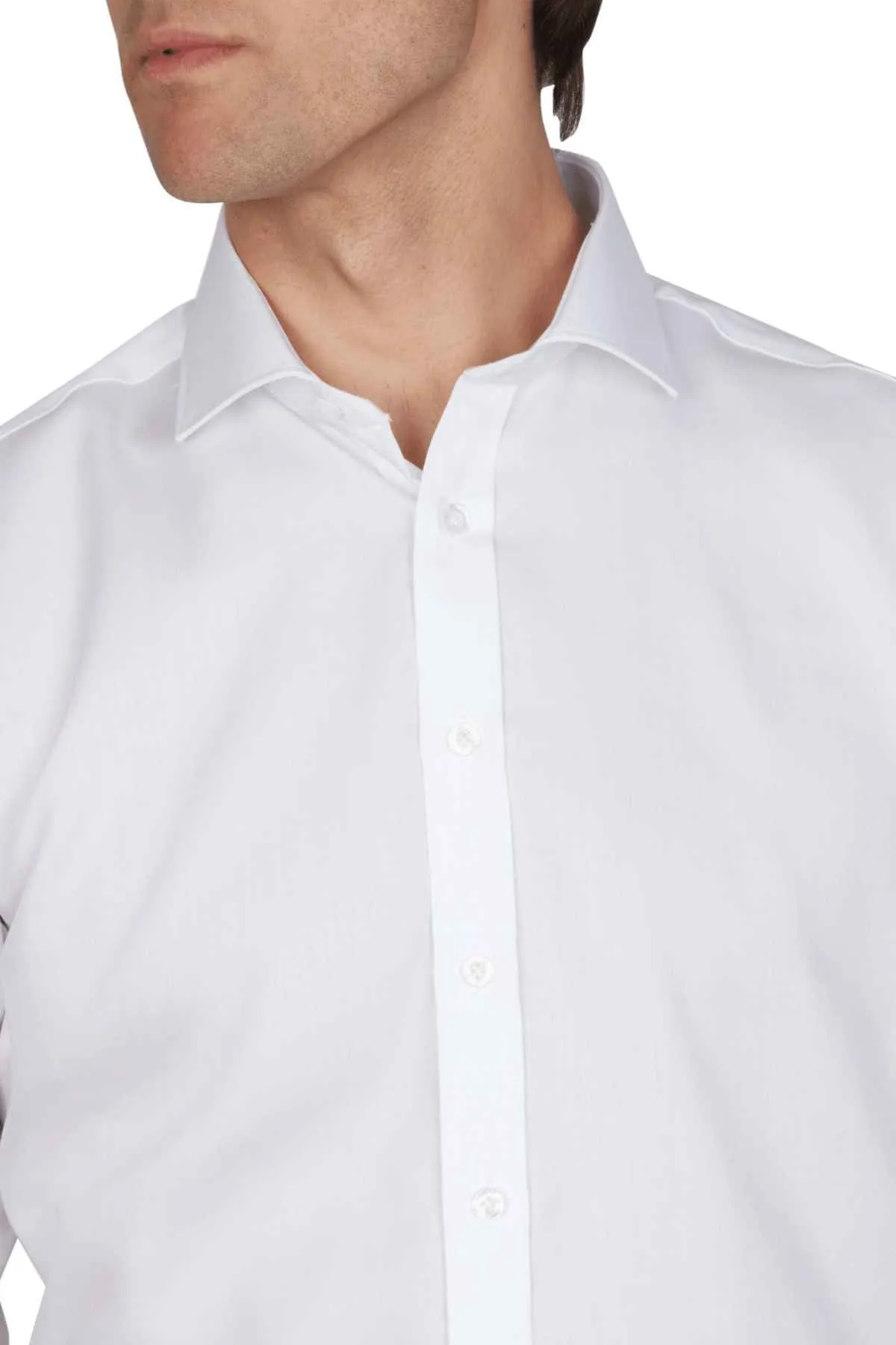 Abelard Non Iron Cotton Twill Super Slim Fit Shirt