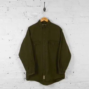 Abercrombie Thick Cotton Shirt - Green - XXL