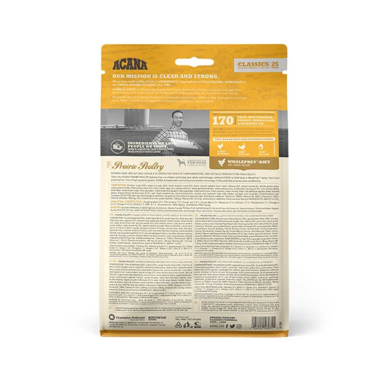Acana Classic Prairie Poultry Dry Dog Food
