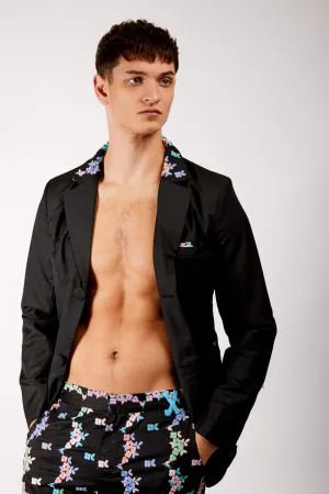Adrian Schachter Floral Embroidered Suit Jacket