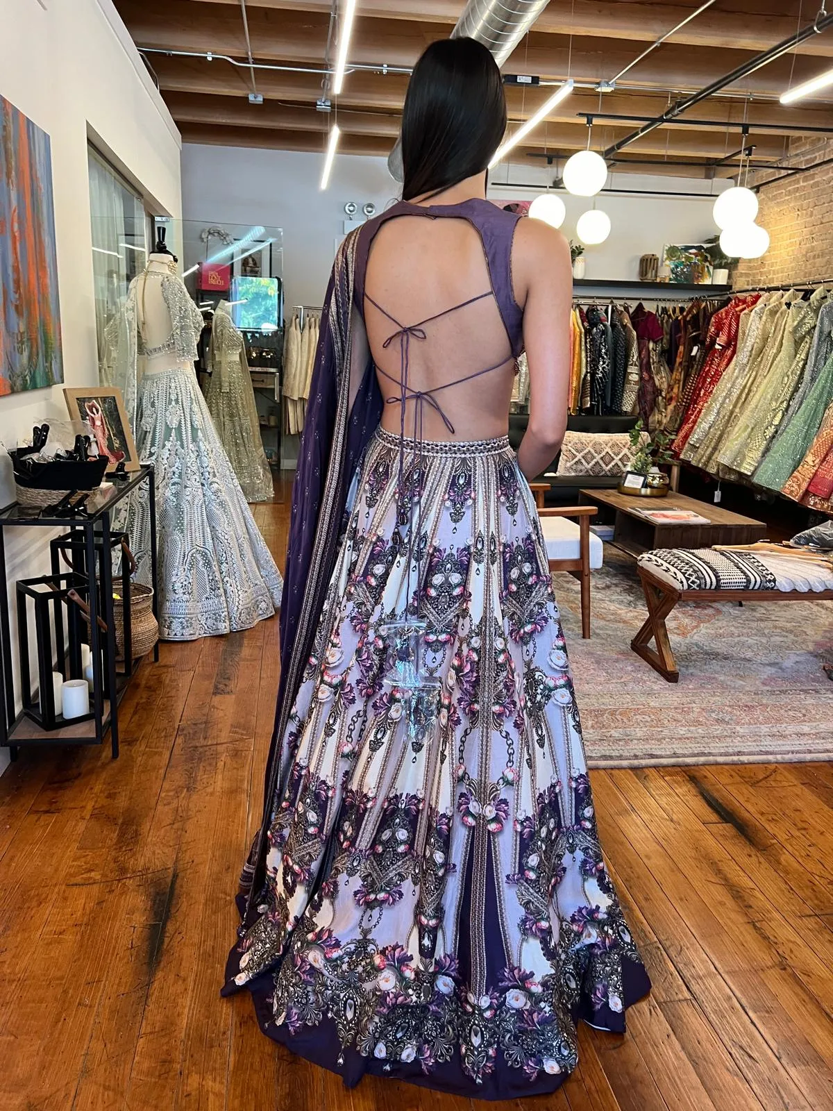 ALTHEA PRINTED LEHENGA SET - Ready To Ship