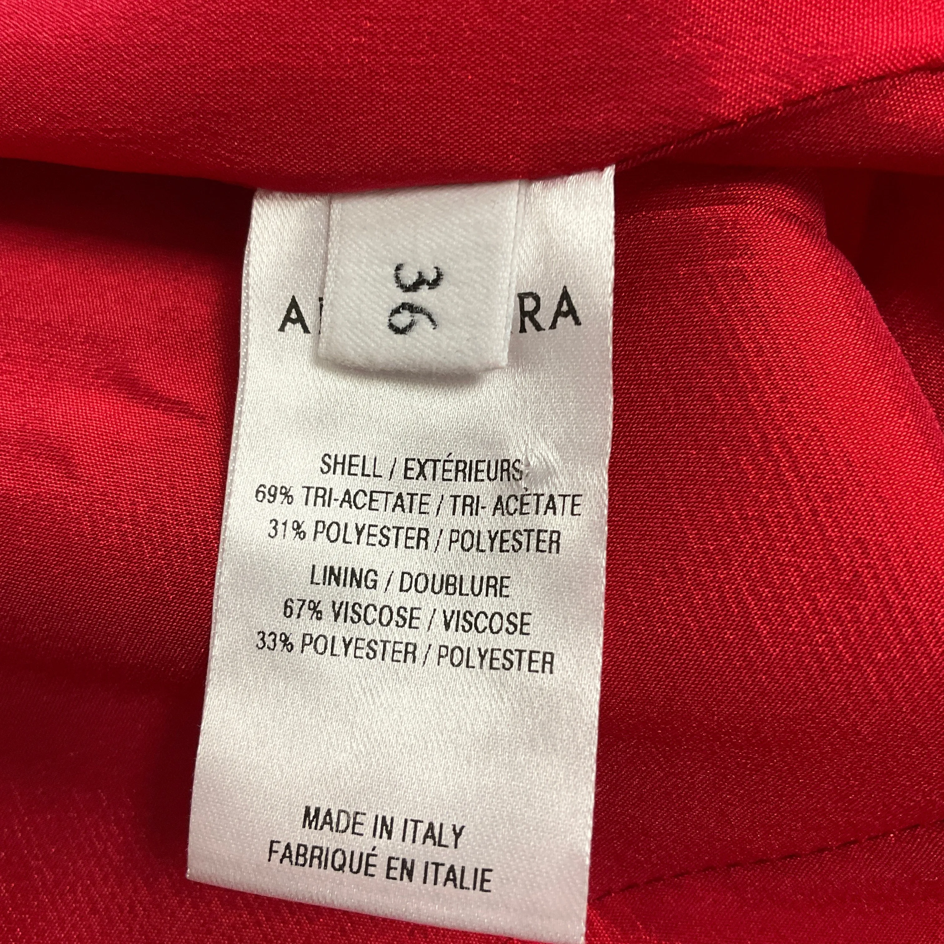 Altuzarra Red / Silver Chain Detail Crepe Blazer