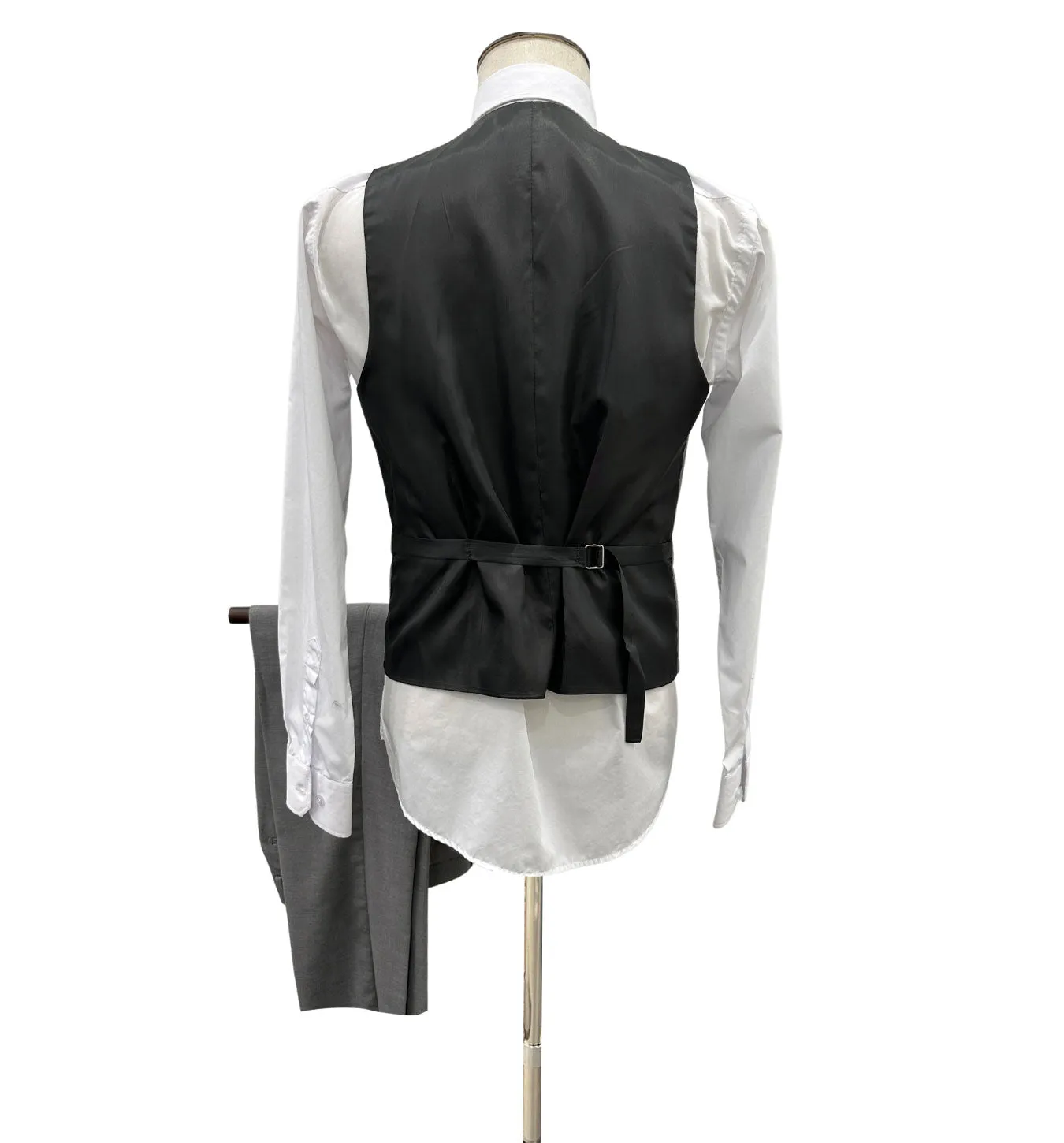 Angelo Rossi Modern Fit Vested Suit - Gray