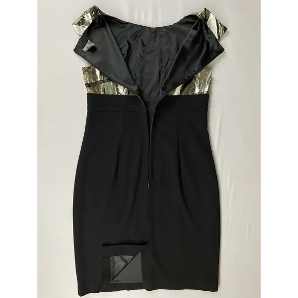 Ann Taylor Sheath Dress Size 8 Empire Waistline Camouflage Pleated Dark Academia