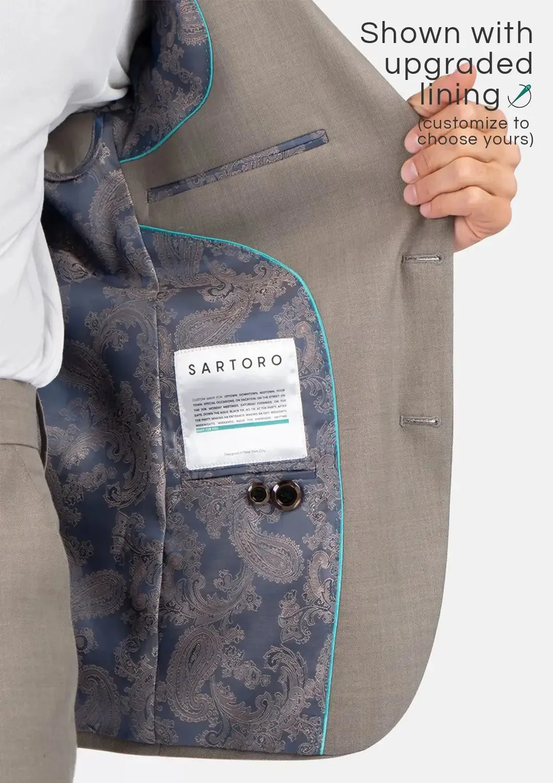 Astor Dorian Grey Sharkskin Jacket