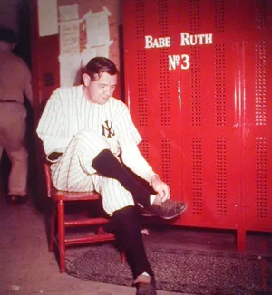 Babe Ruth Suits Up Last Time