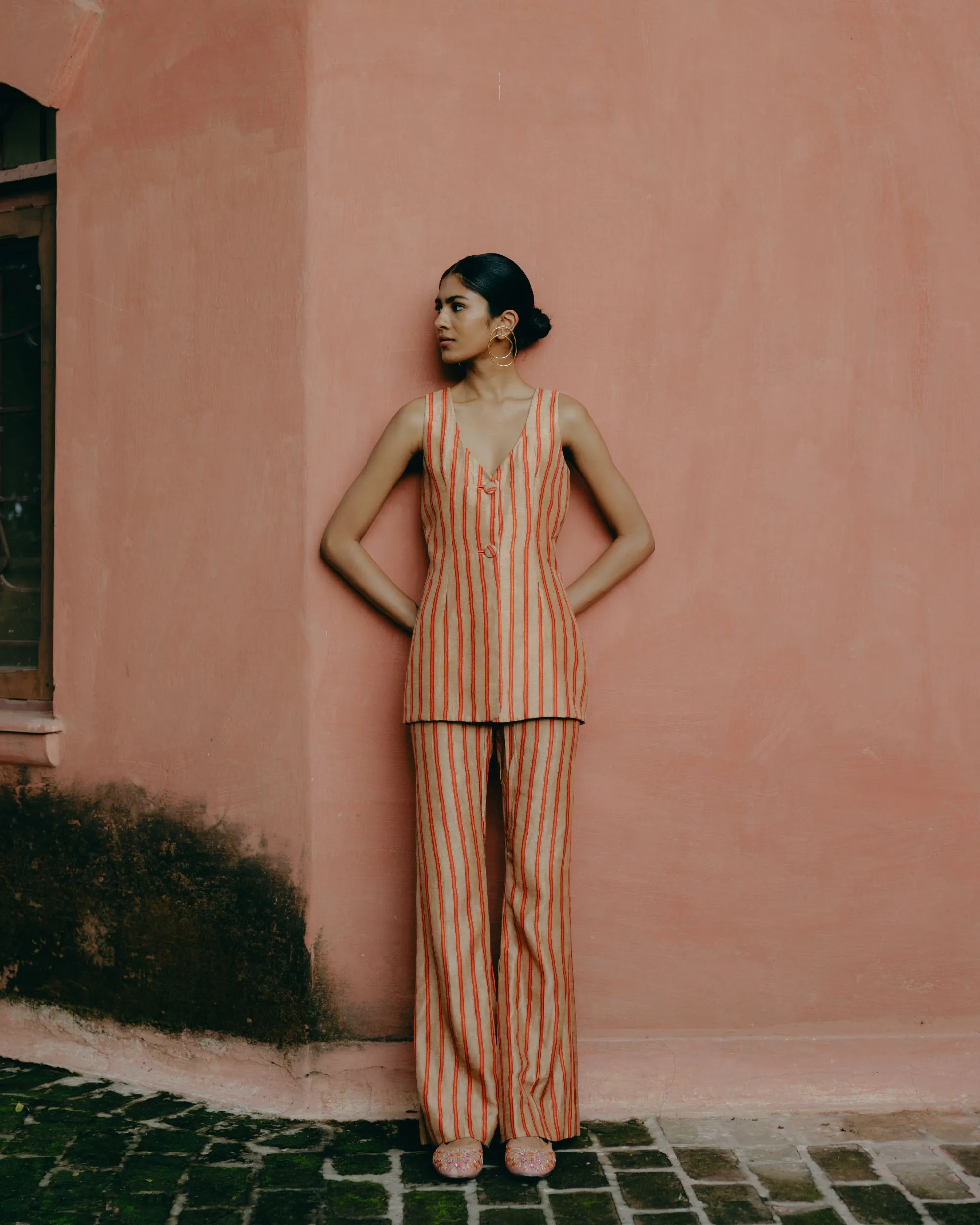 Biscuit brown pantsuit