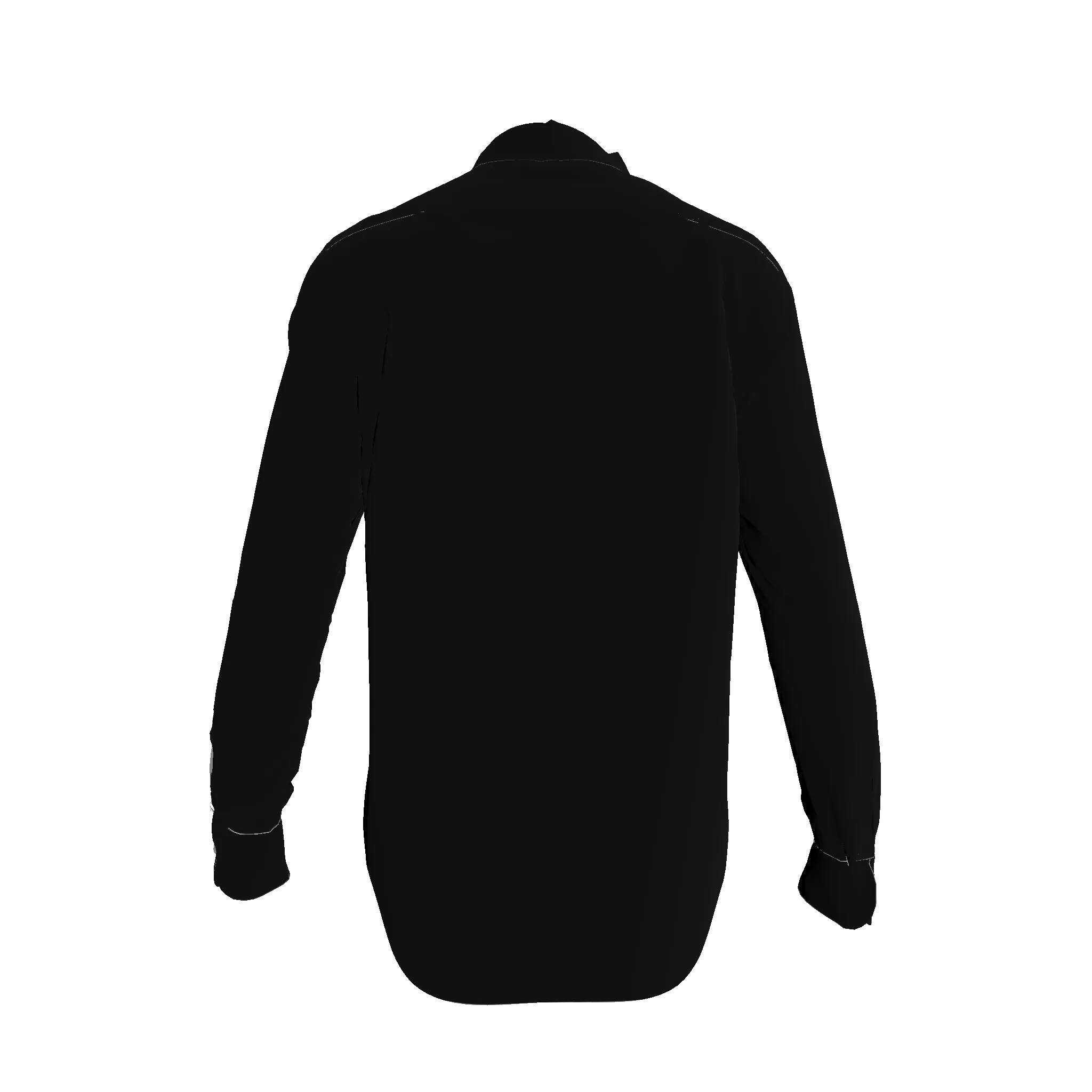 Black and White Gloved One Stretch Silk Button-Up