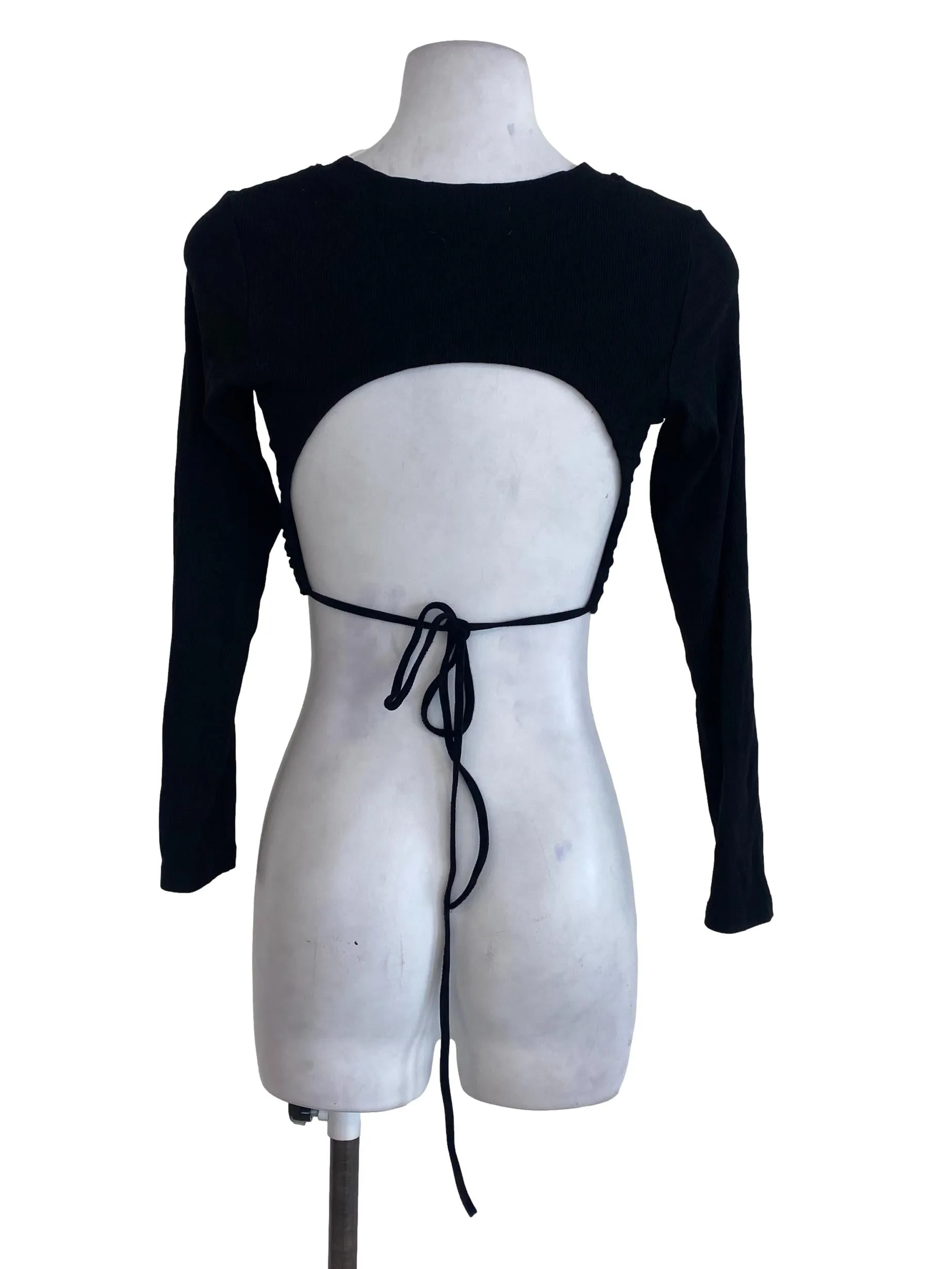 Black Knitted Blouse