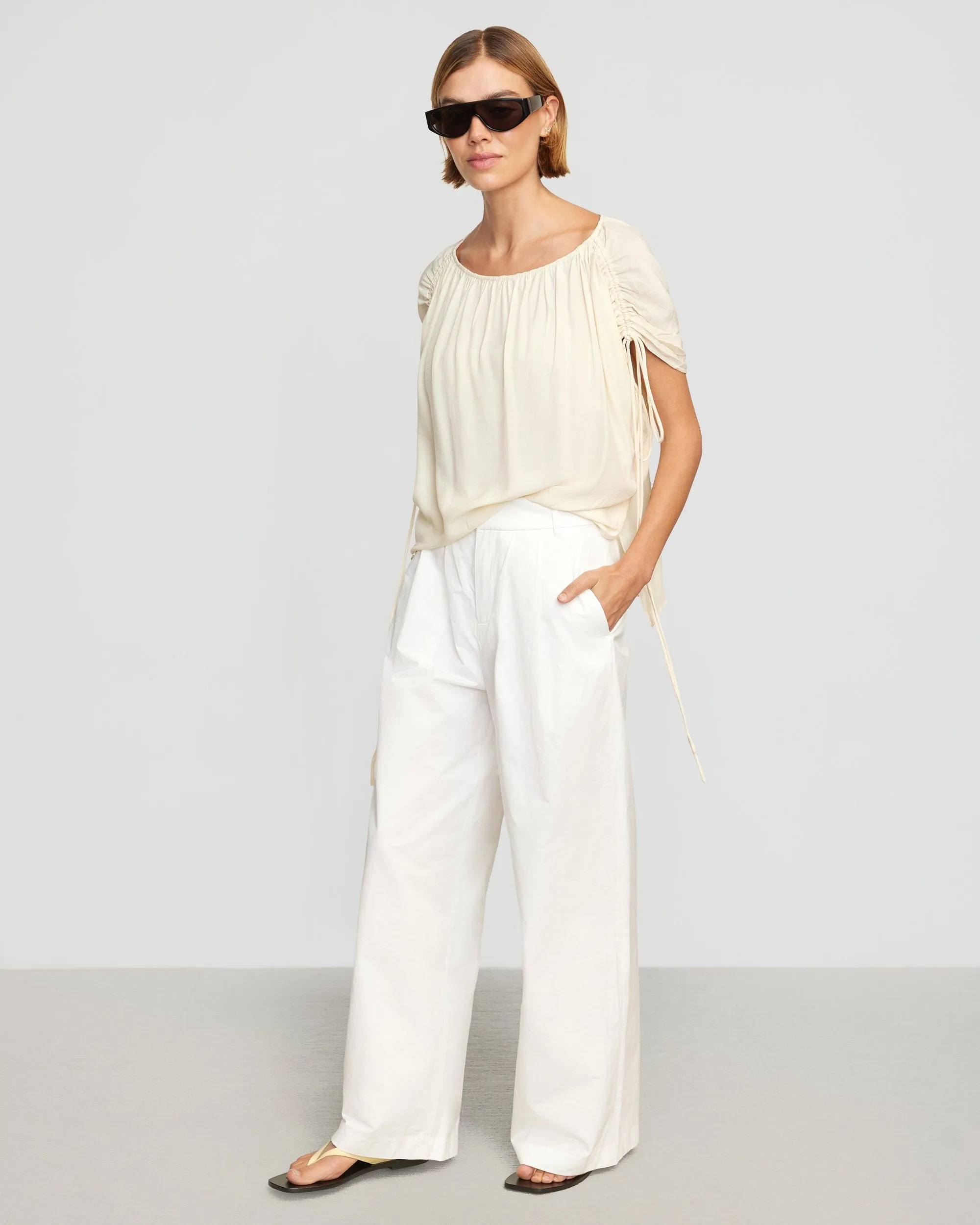 Blake Pleated Wide Leg Pant
