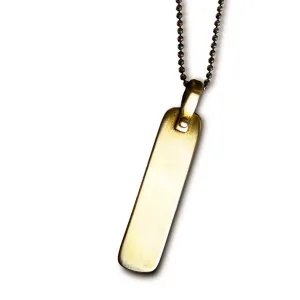 Blank Rectangle Pendant - bronze
