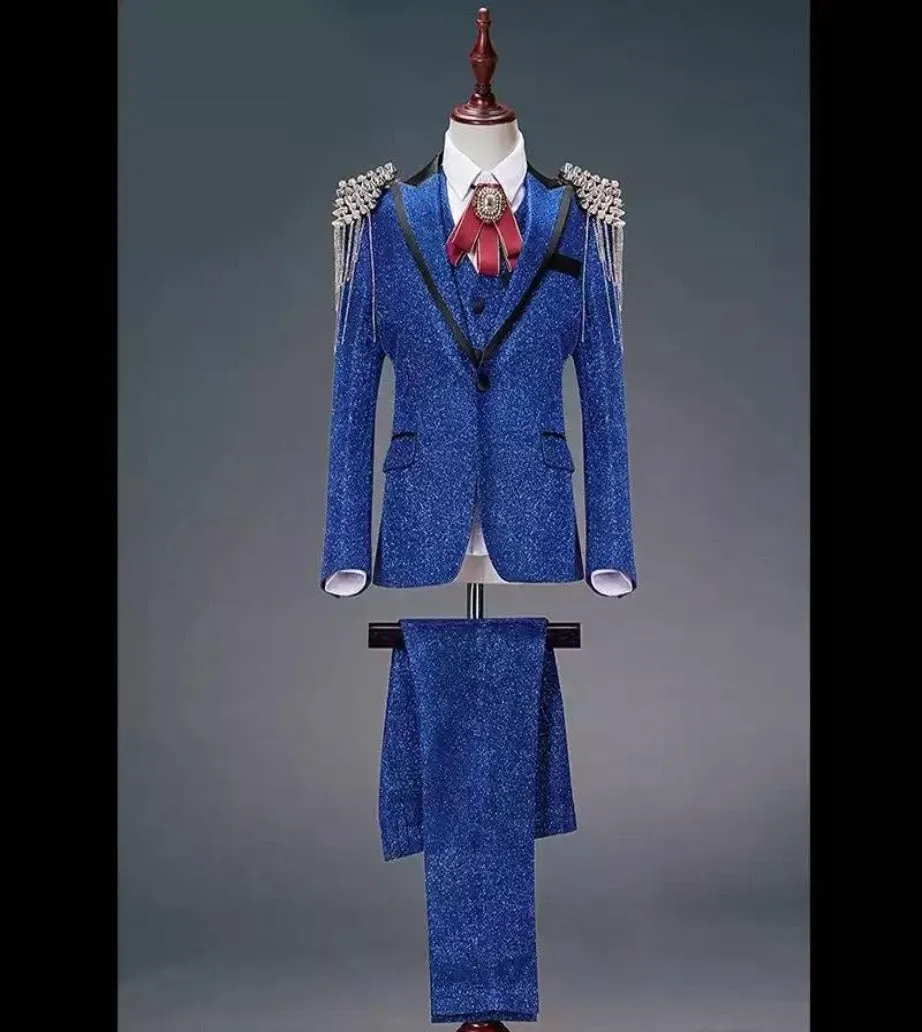 Blue Shimmering Emperor Suit