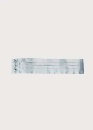 Blue Silk Pageboy Cummerbund