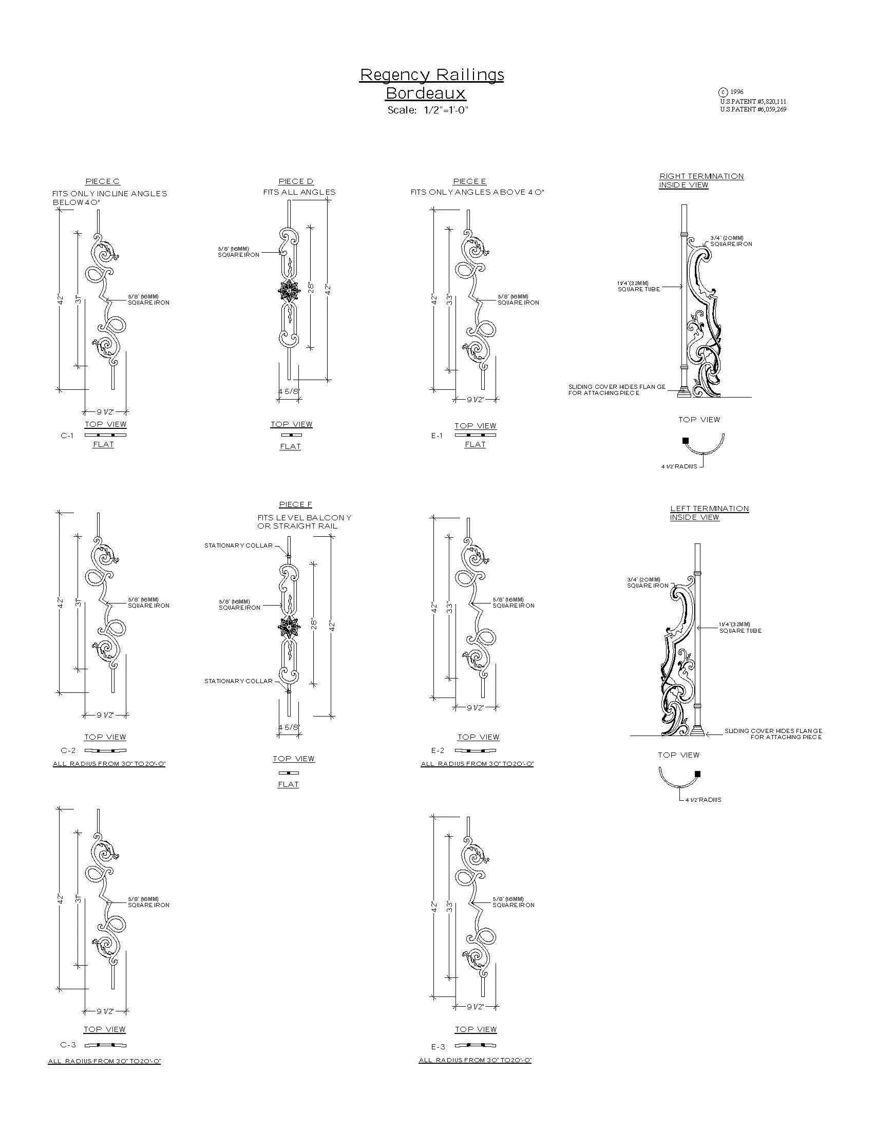 Bordeaux Series - A1 Straight Level Panel