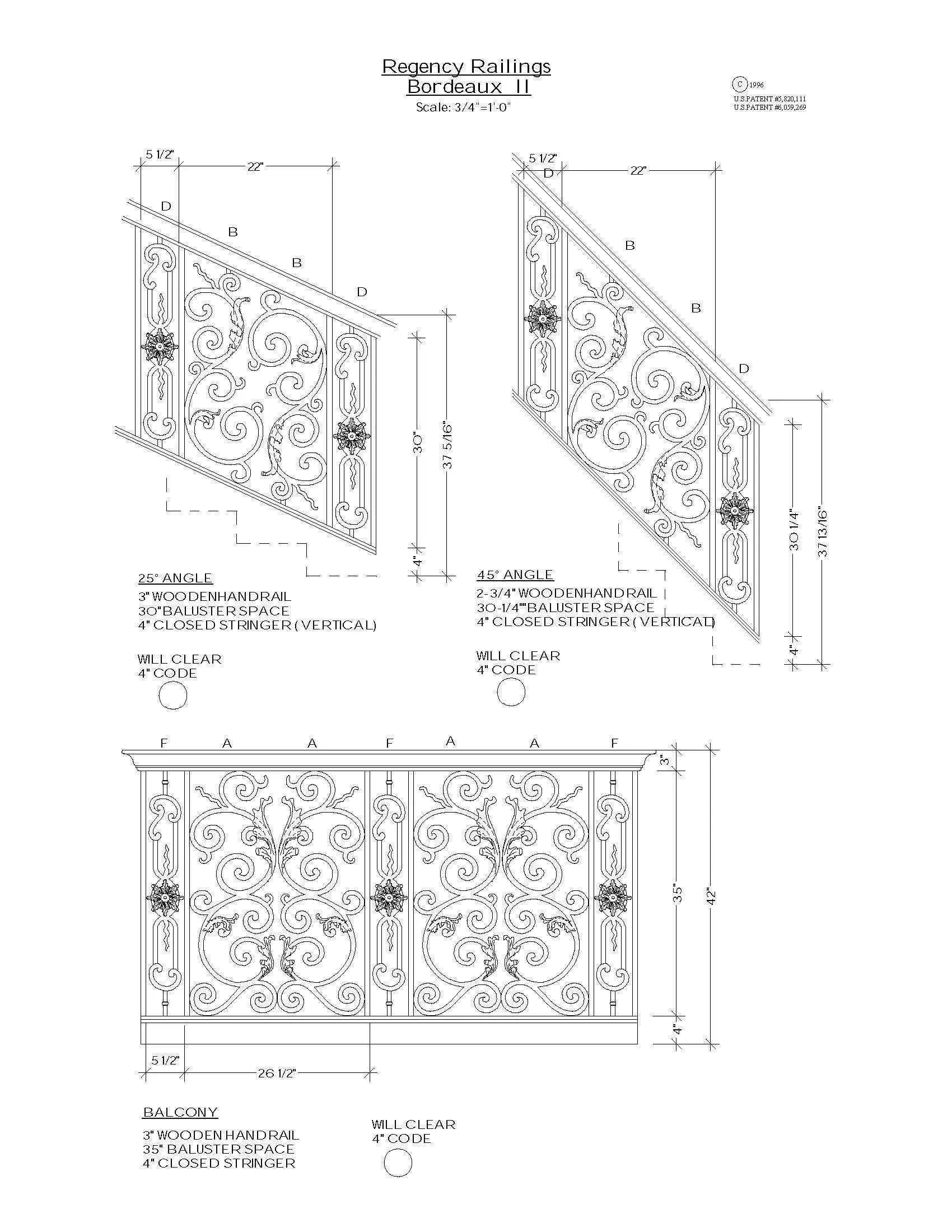 Bordeaux Series - A1 Straight Level Panel