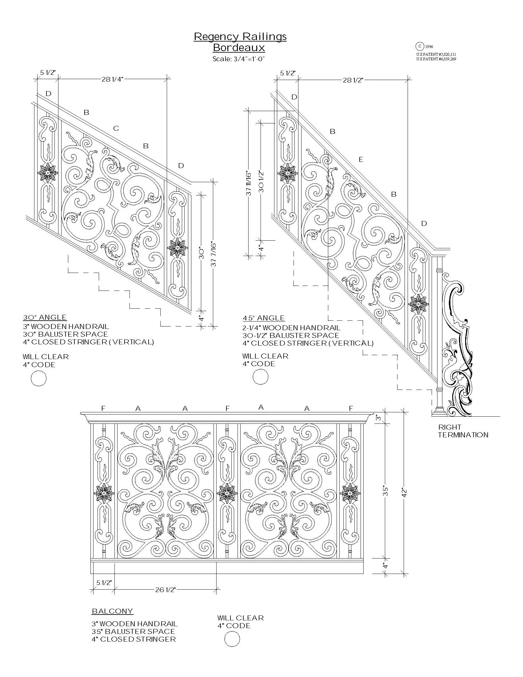 Bordeaux Series - A1 Straight Level Panel