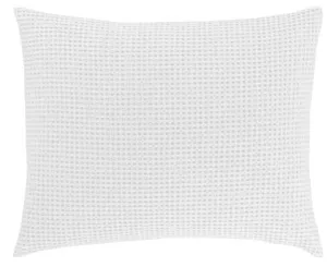 Bubble Matelassé Sham- White
