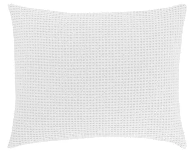 Bubble Matelassé Sham- White