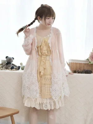 bubbly afternoon lace cardigan