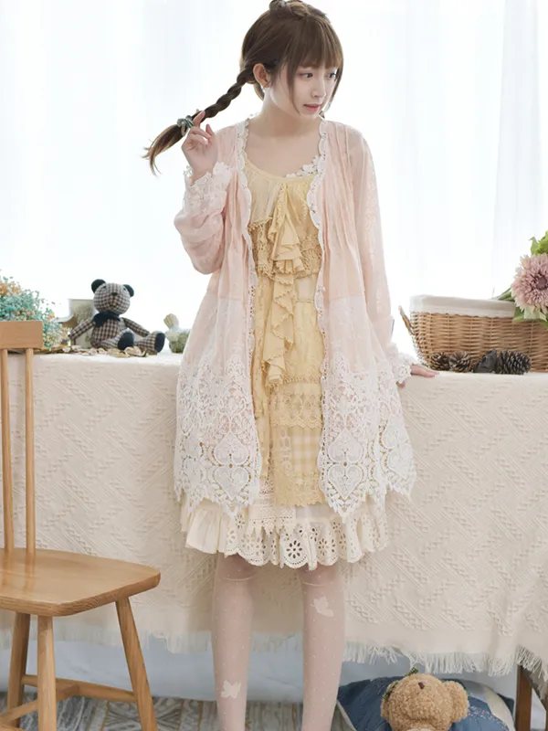 bubbly afternoon lace cardigan