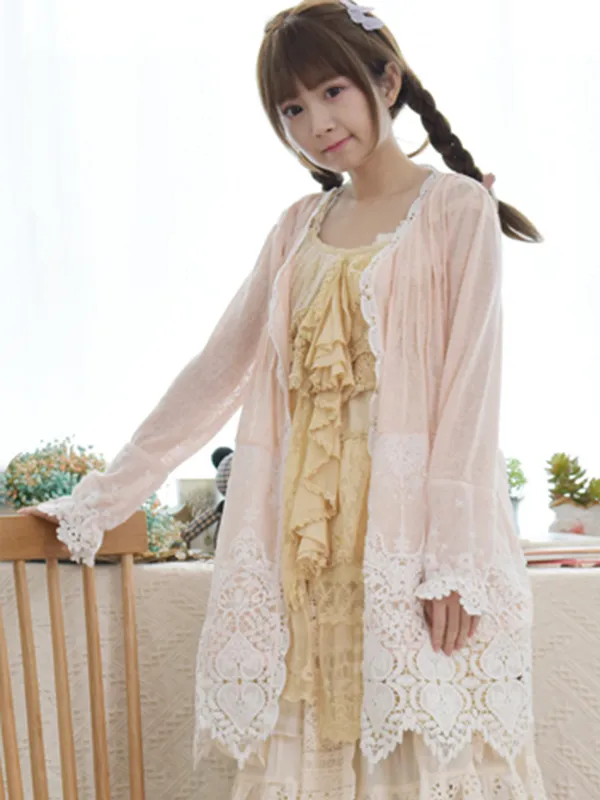 bubbly afternoon lace cardigan