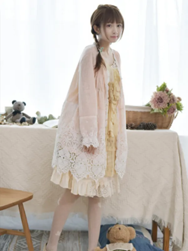 bubbly afternoon lace cardigan