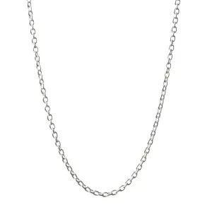 Cable Chain Necklace in Silver