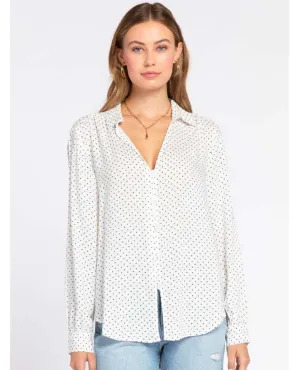 Callan White Dot Long Sleeve