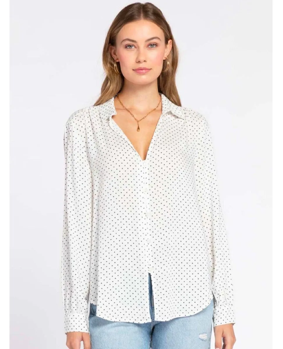 Callan White Dot Long Sleeve