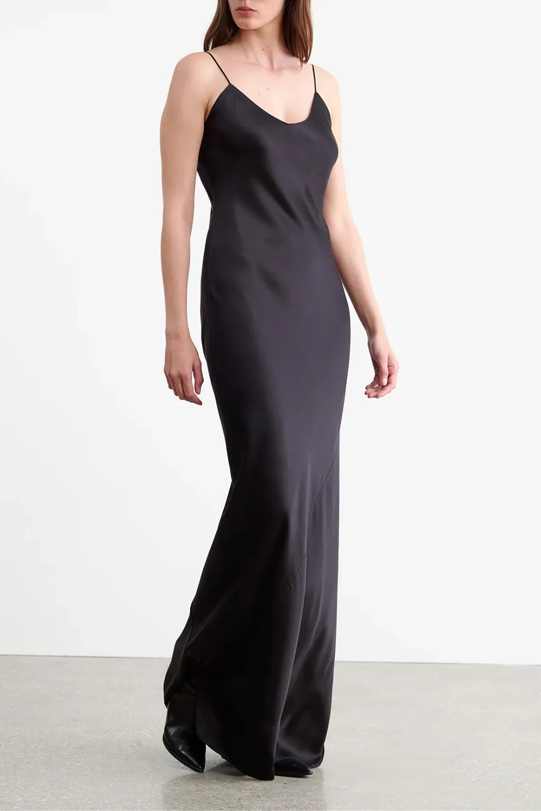 Cami Silk Gown | Black