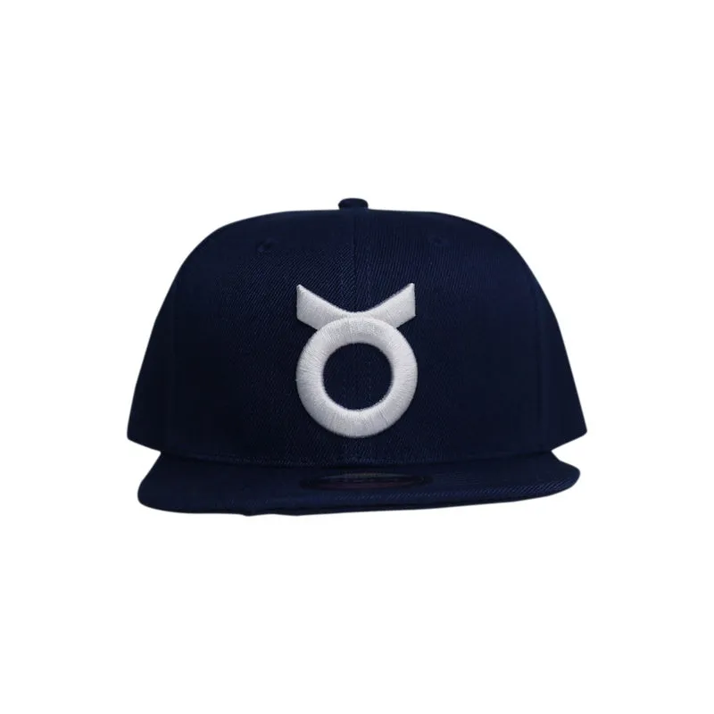 Classic Ring Snapback Hat - Navy / White