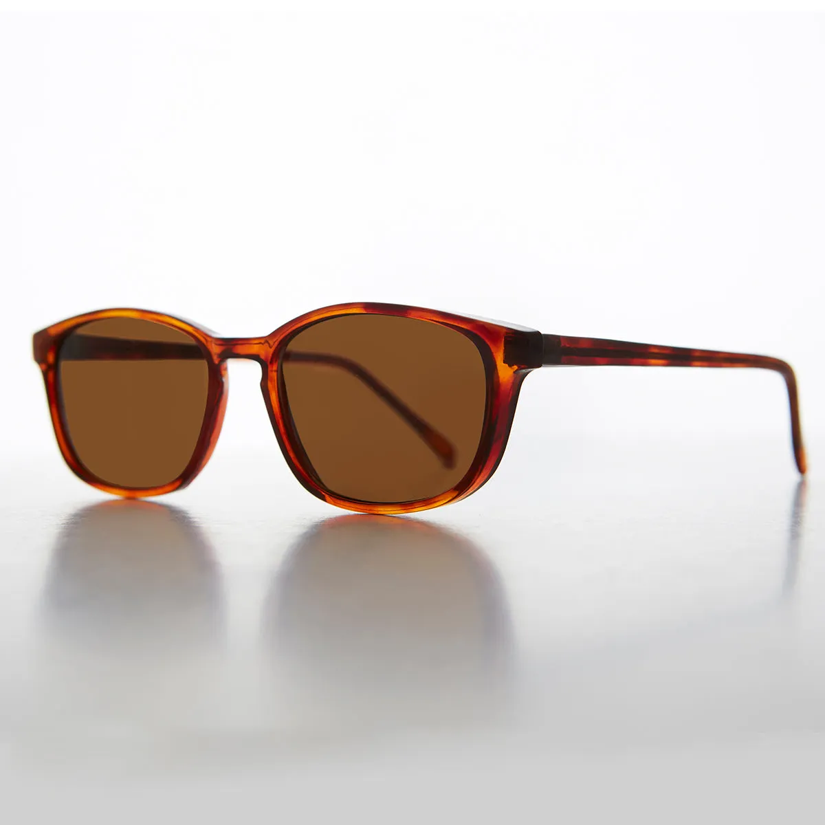 Classic Square Sunglass with Keyhole Bridge - Blake