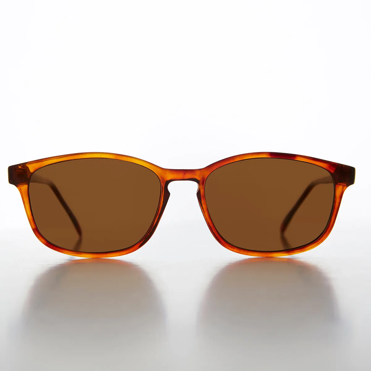 Classic Square Sunglass with Keyhole Bridge - Blake