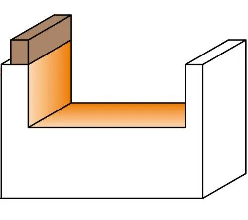CMT 812.127.11B Straight Pattern Bit, 1/2" Diameter, 1/4" Shank, 1-1/4" Cutting Length