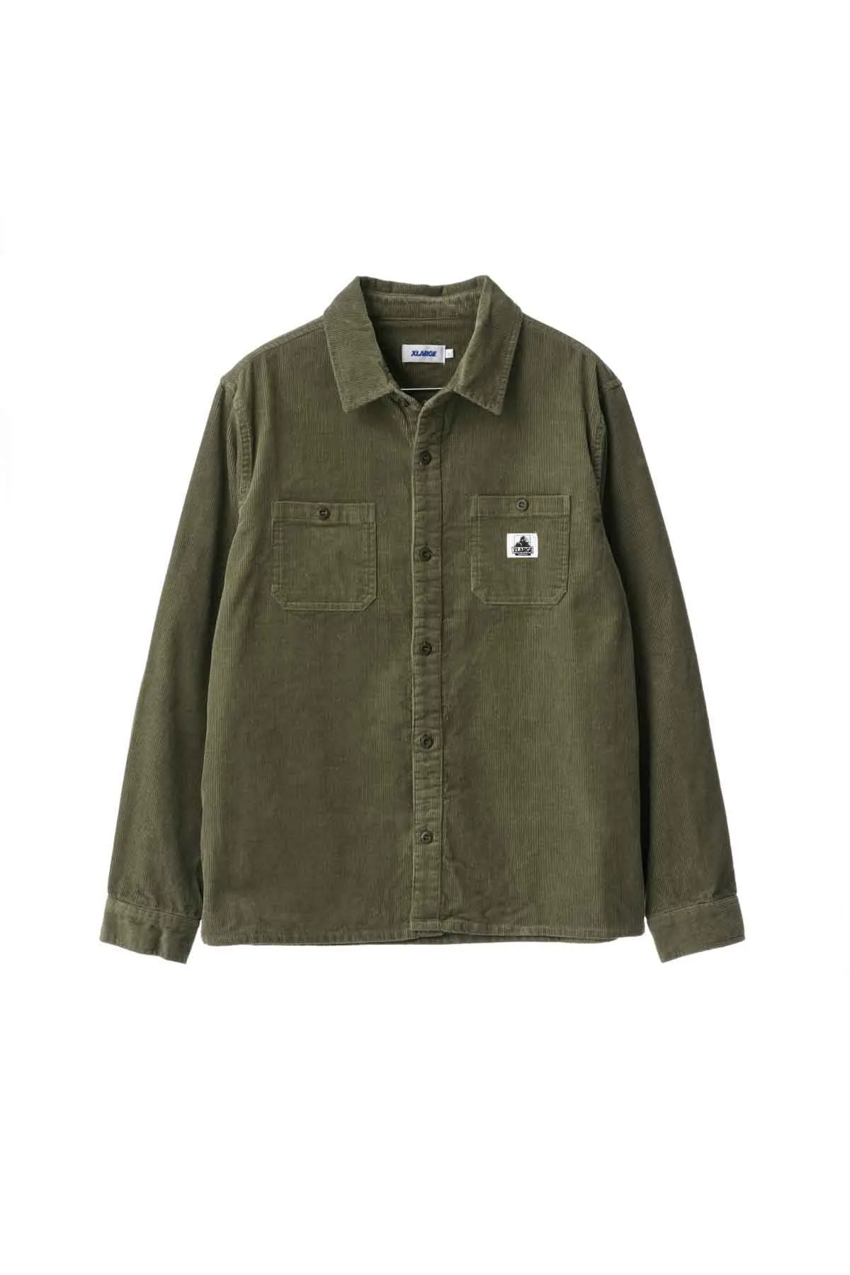CORD AUTHENTIC LS WORK SHIRT - Military