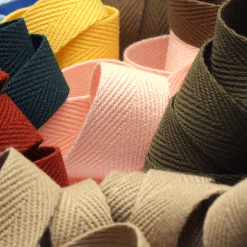 Cotton Herringbone Tape #120 Orange