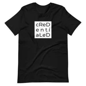 Credentialed Block | Unisex Cotton Crew | Shades of Gray