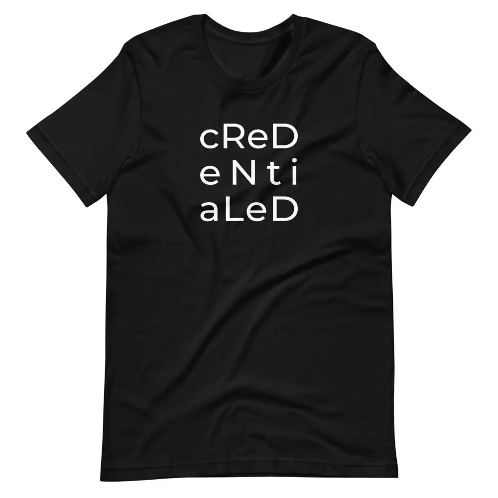 Credentialed | Unisex Cotton Crew | Shades of Gray